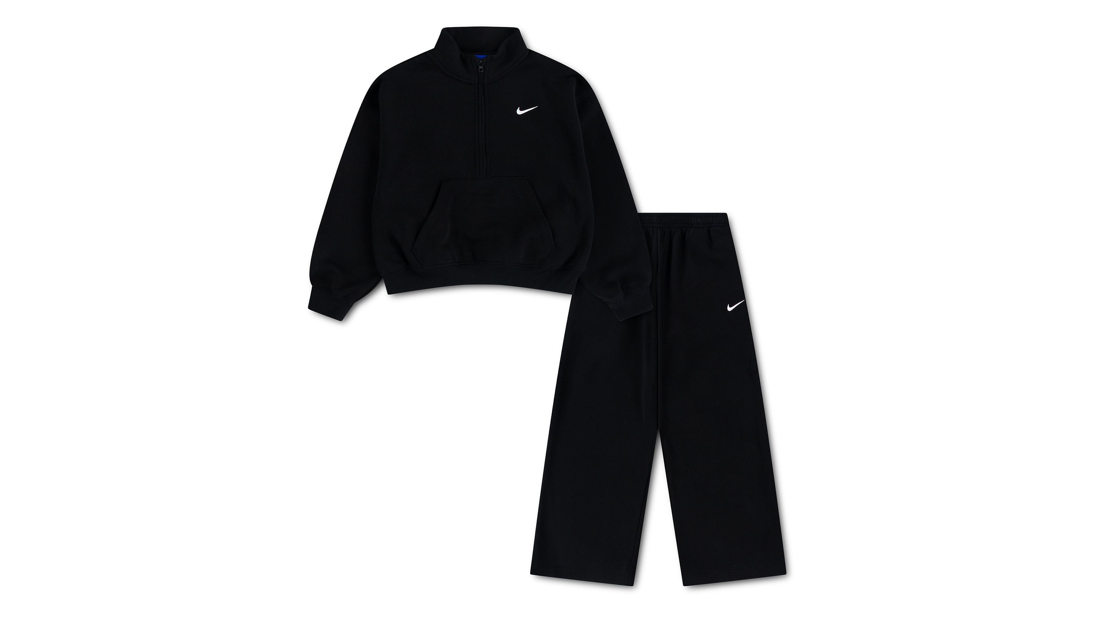 Nike Girls' 4-6X Sportswear Standard Fleece Half-Zip Top and Pants, 2-Piece Set