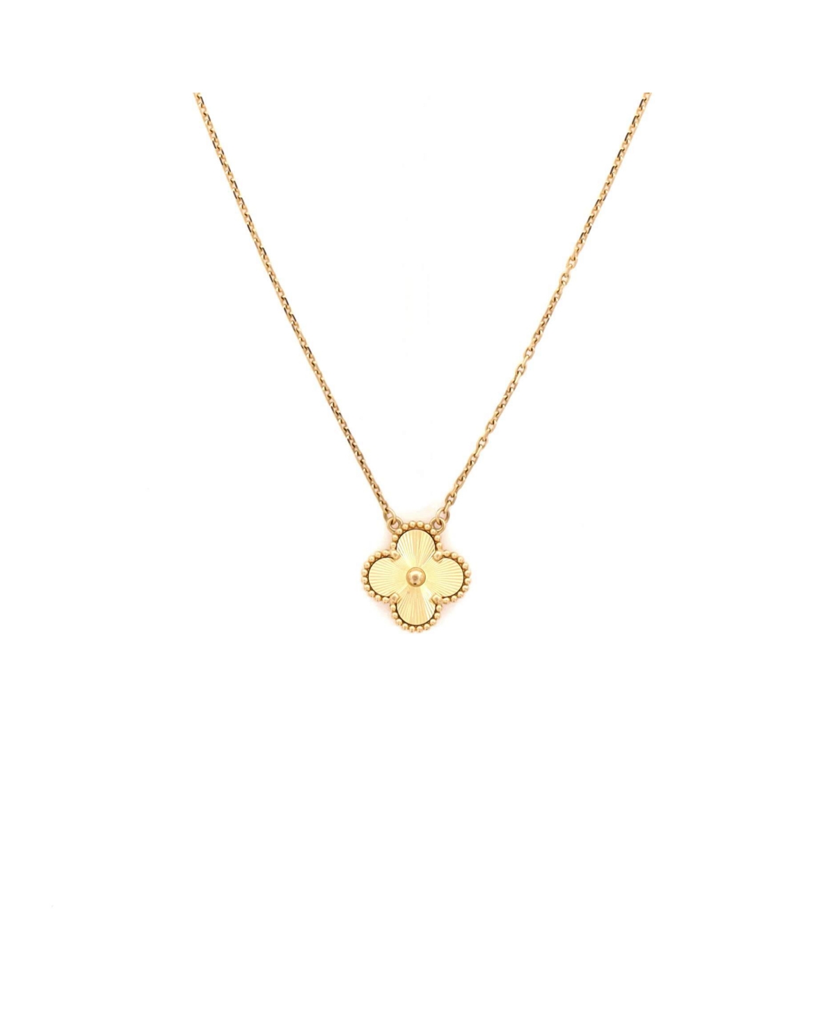 Pre-Owned Van Cleef and Arpels Vintage Alhambra Pendant Necklace - 18k yellow gold