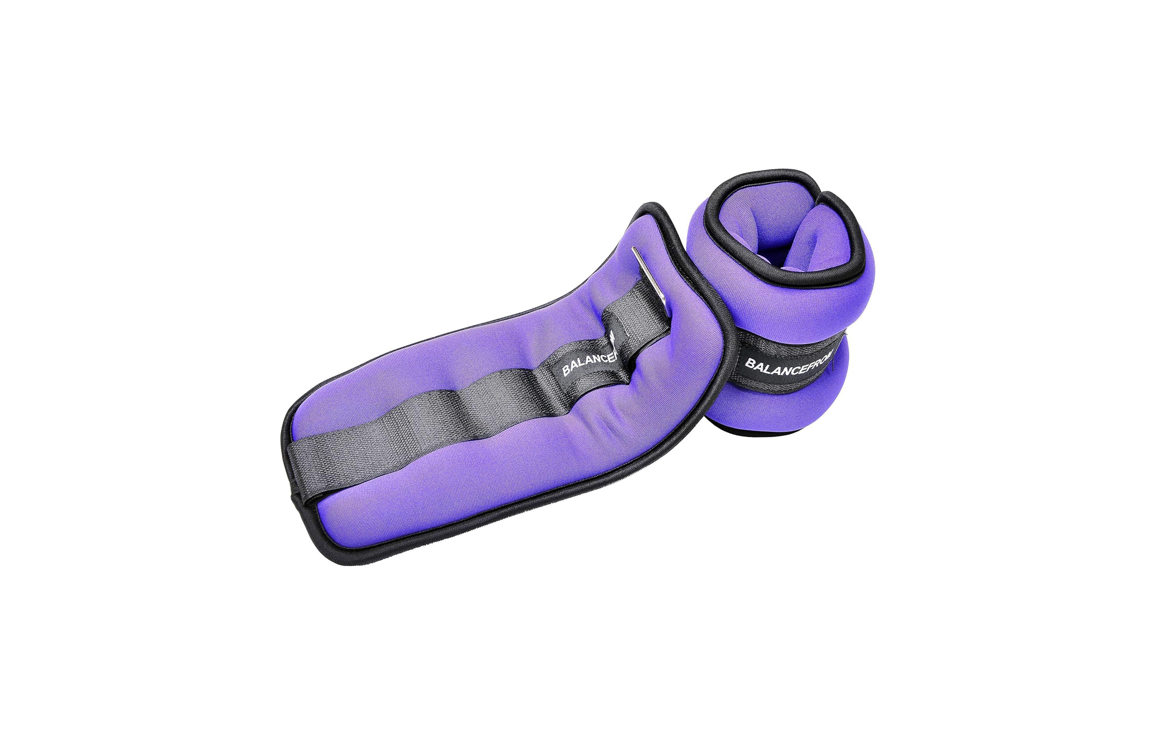 BalanceFrom Fitness Fully Adjustable Ankle, Wrist, Arm or Leg Weights, 5-lb Pair
