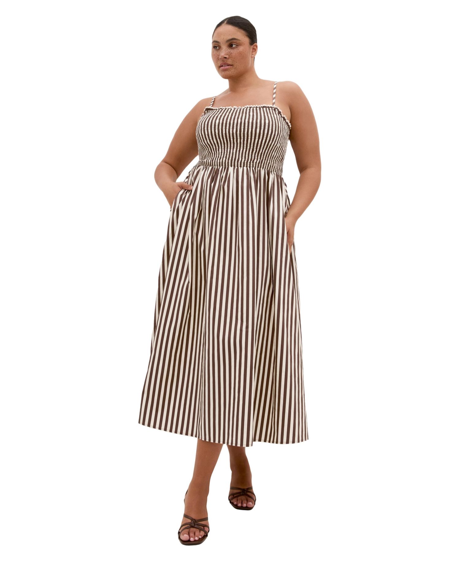 Women's Jolie Stripe Midi Dress