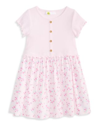 Toddler Girls' 12M-5T Floral-Print Short-Sleeve A-Line Dress