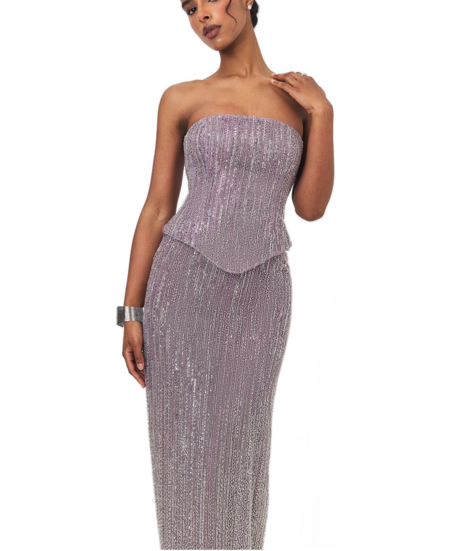 Women's Tosca Strapless Beaded Maxi Gown