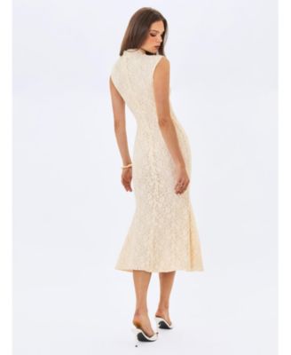 macys beige dresses Women's Tan/Beige Lace bridal_search