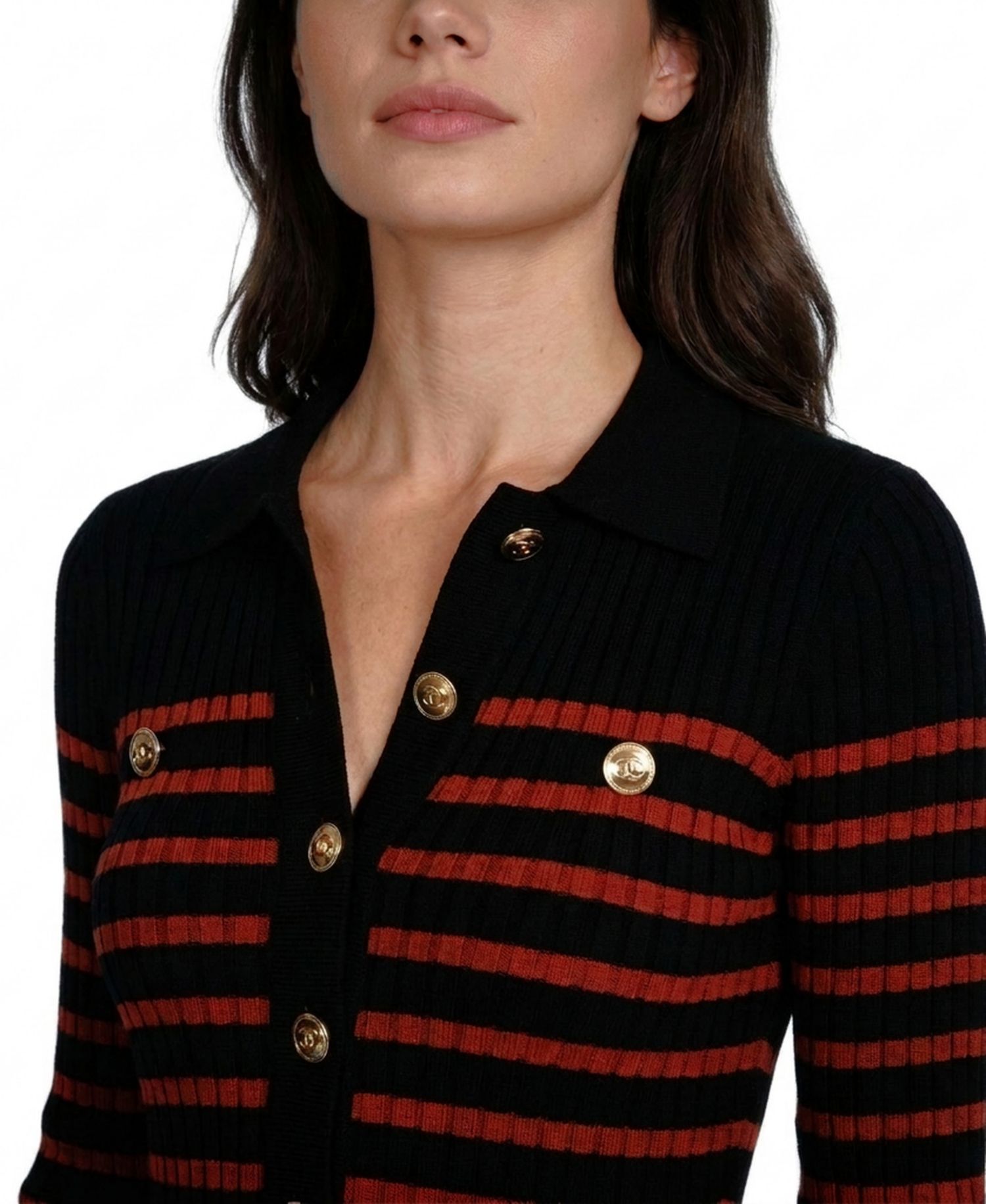 Women's Elodie Long-Sleeve Collared Midi Sweater Dress
