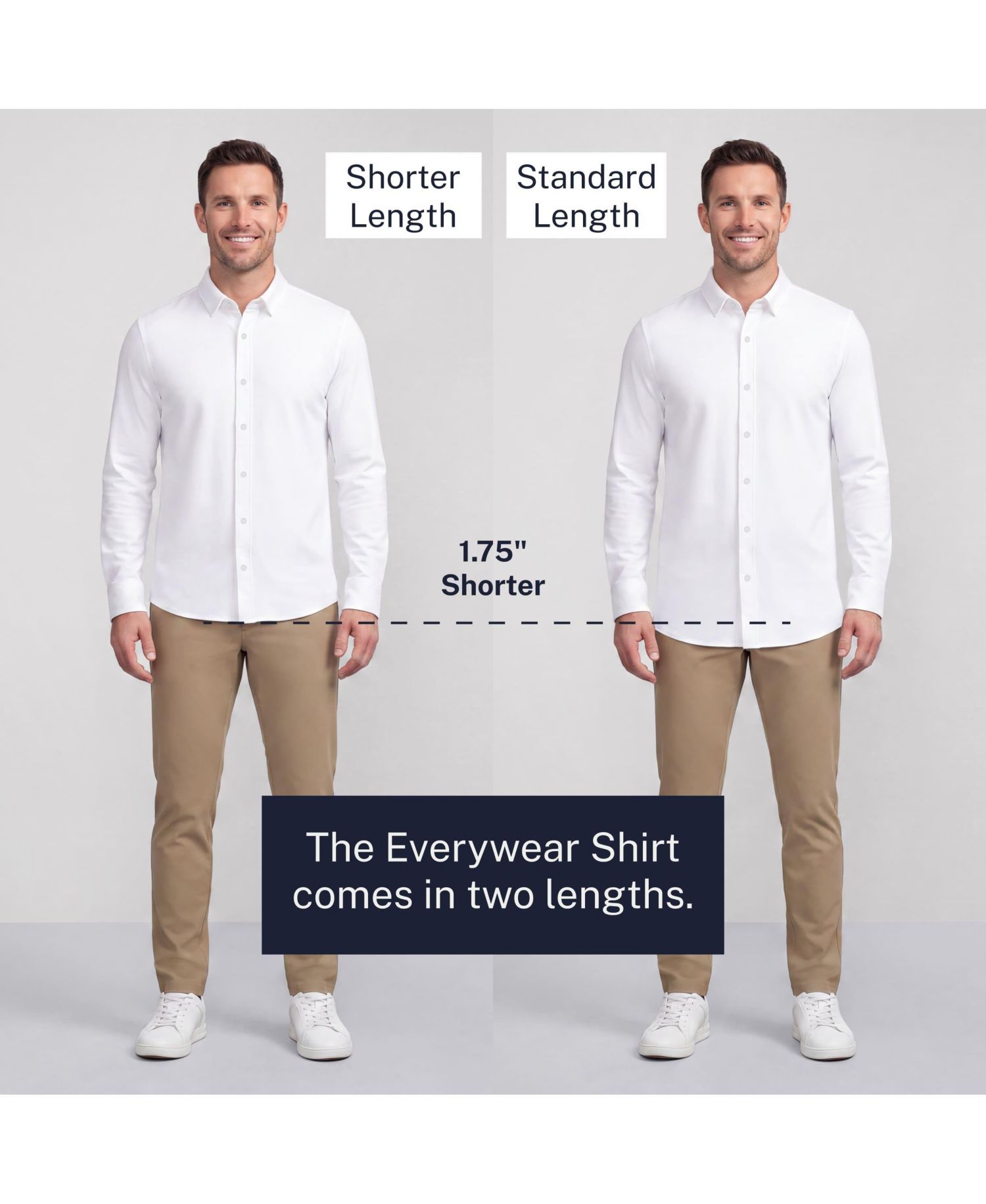 Men's Everywear Classic-Fit Button-Down Collar Dress Shirt