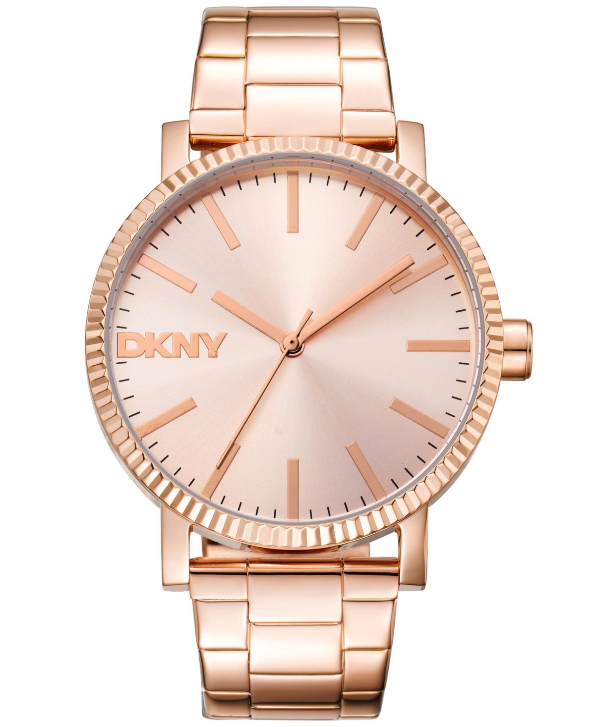 Dkny Women's Urban Soho Maxi Quartz Water-Resistant Rose-Gold-Tone Stainless Steel Bracelet Watch, 40mm