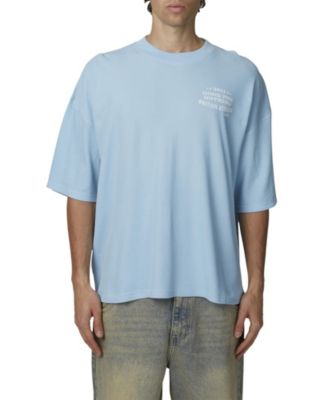Men's Stamp Boxy-Fit Screenprinted Waffle-Knit T-Shirt