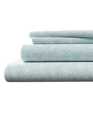 Ultra-Soft Turkish Cotton Flannel Winter Floral Print Sheet Set