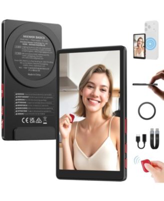 4-Inch Magnetic 4K Video Bluetooth Remote Vlog Selfie Monitor Screen for iPhone 17, 16, and 15 Series
