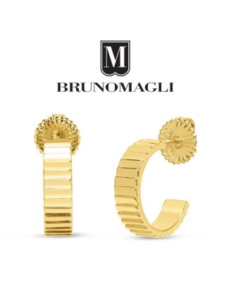 Gold-Tone Dangle Hoop Earrings