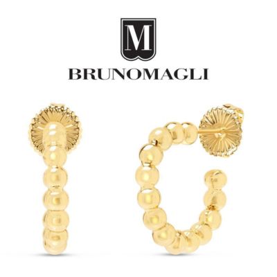 Gold-Tone Alessandra Dangle Post Back Hoop Earrings