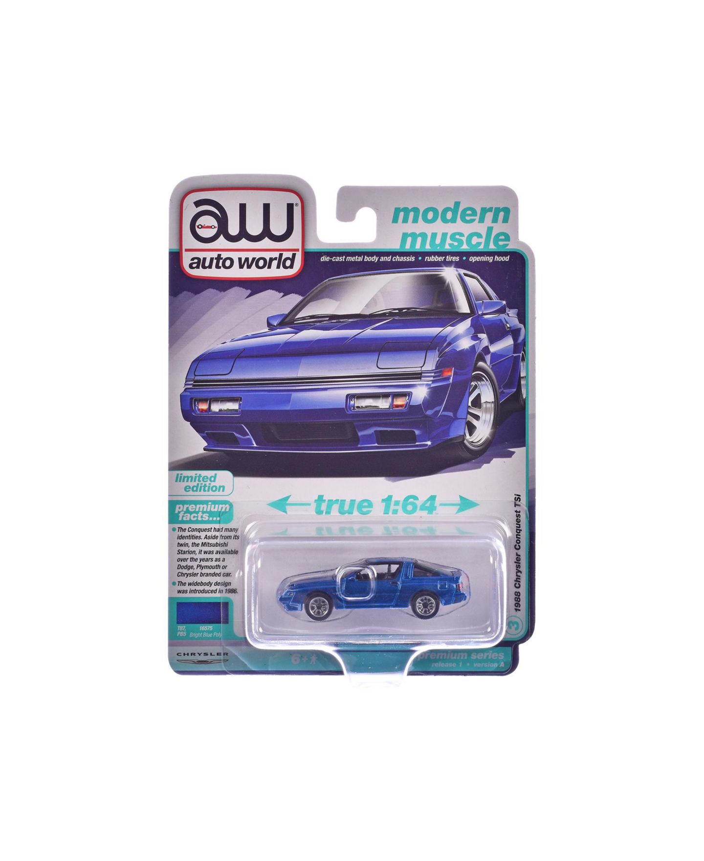 Детская игрушка Auto World 1988 Chrysler Conquest TSi Car — фото 4