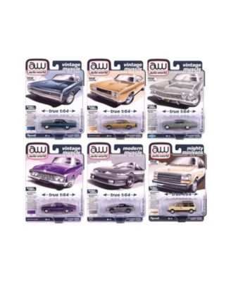 1:64 Scale Premium Limited Edition Diecast Model Cars, 6-Piece Set