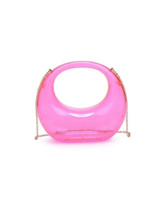 Women's Bess Transparent Top Handle Chain Strap Evening Bag