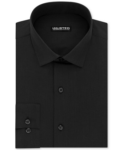 Kenneth Cole Unlisted Men's Slim-Fit Solid Dress Shirt - Dress Shirts ...