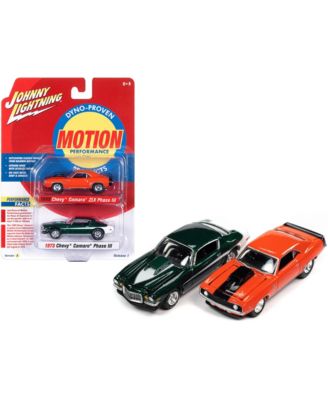 1:64 Scale Baldwin Motion Opening Hoods Chevrolet Camaro Die-Cast Model Cars, 2-Piece Set