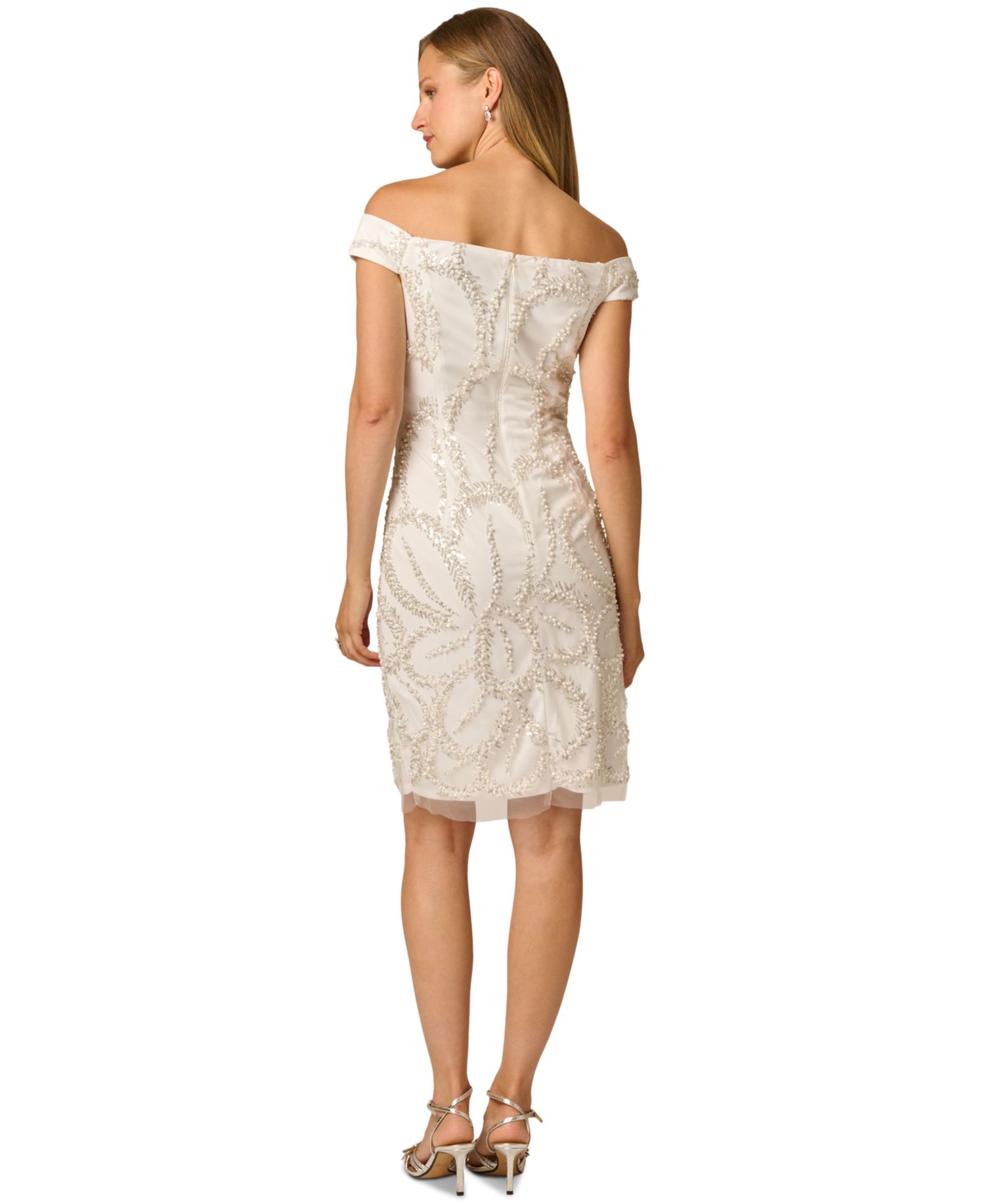 Women's Off-the-Shoulder Embroidered Dress