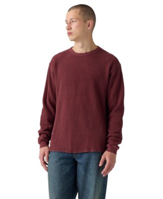 Men's Long-Sleeve Thermal Waffle-Knit T-Shirt