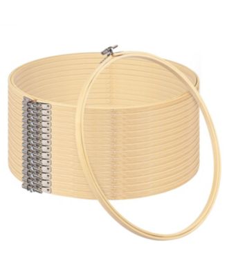 Embroidery Hoops Set Adjustable Brass Screw Bulk Craft Sewing Supplies Multipurpose Decor