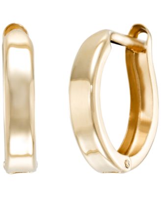 Huggie Hoop Earrings in 18k Yellow Gold