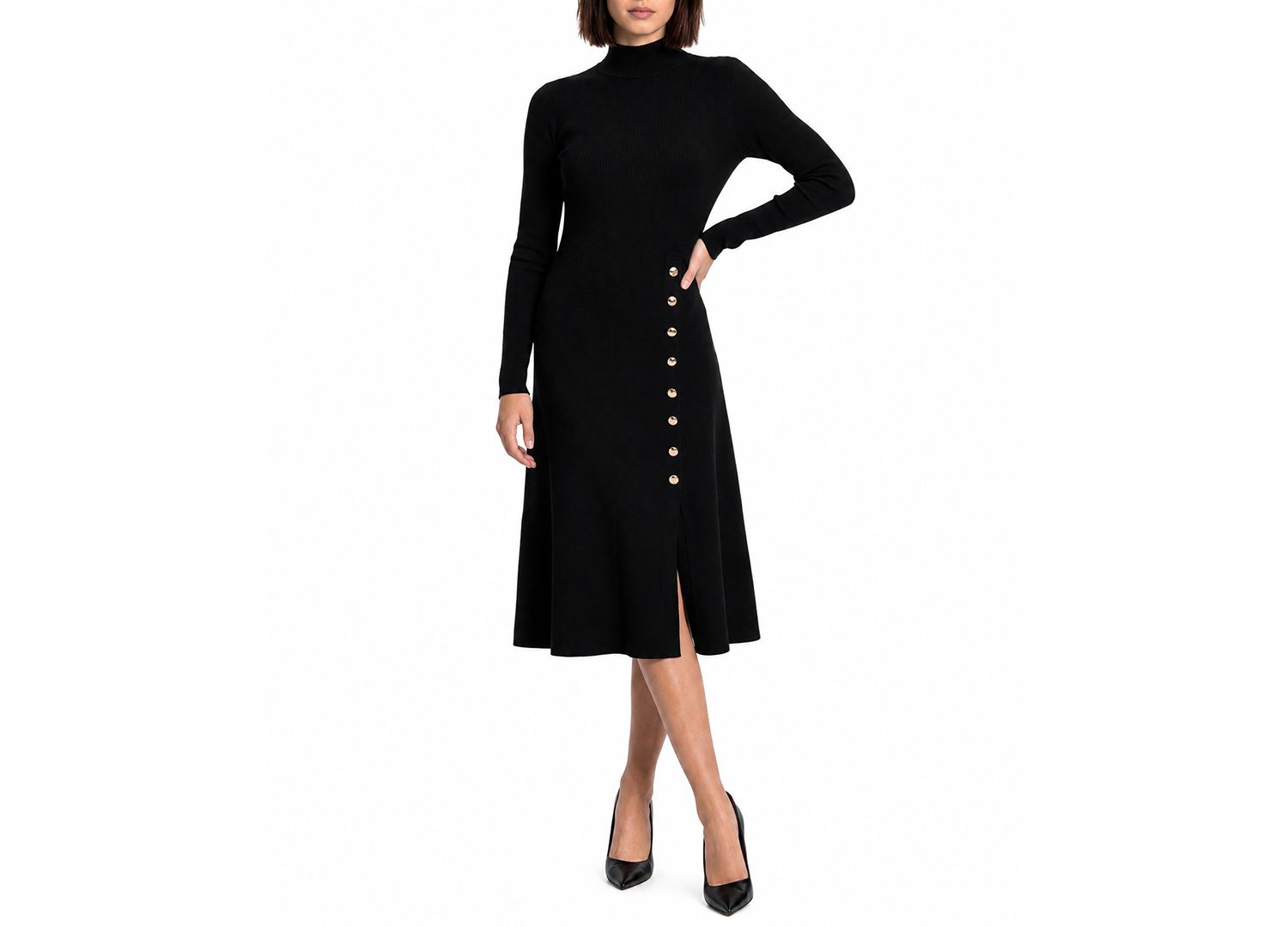Women's Adhara Mock Neck Midi Sweater Dress