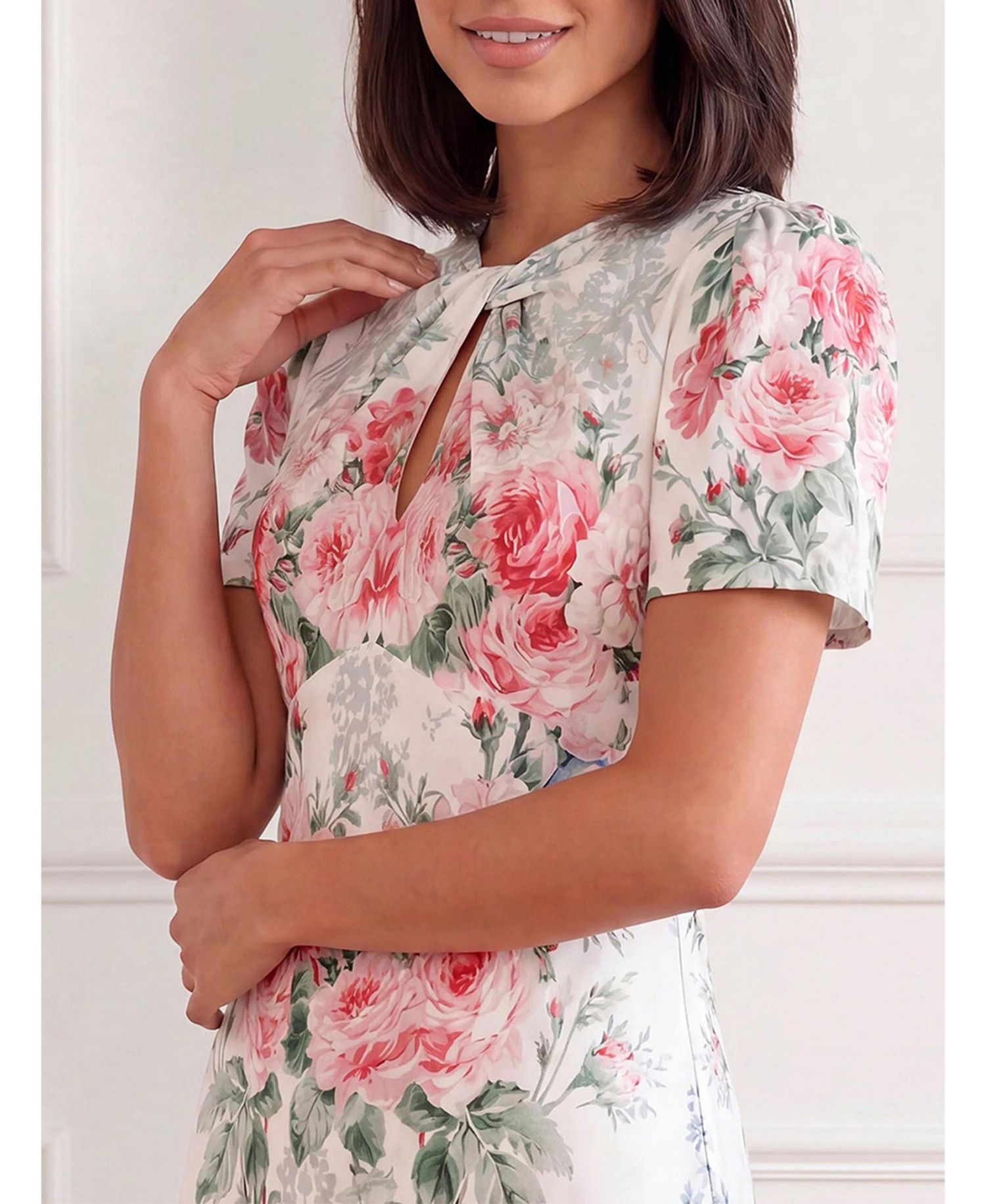 Women's Palace Garden Odeline Floral-Print Wedding Guest Gown