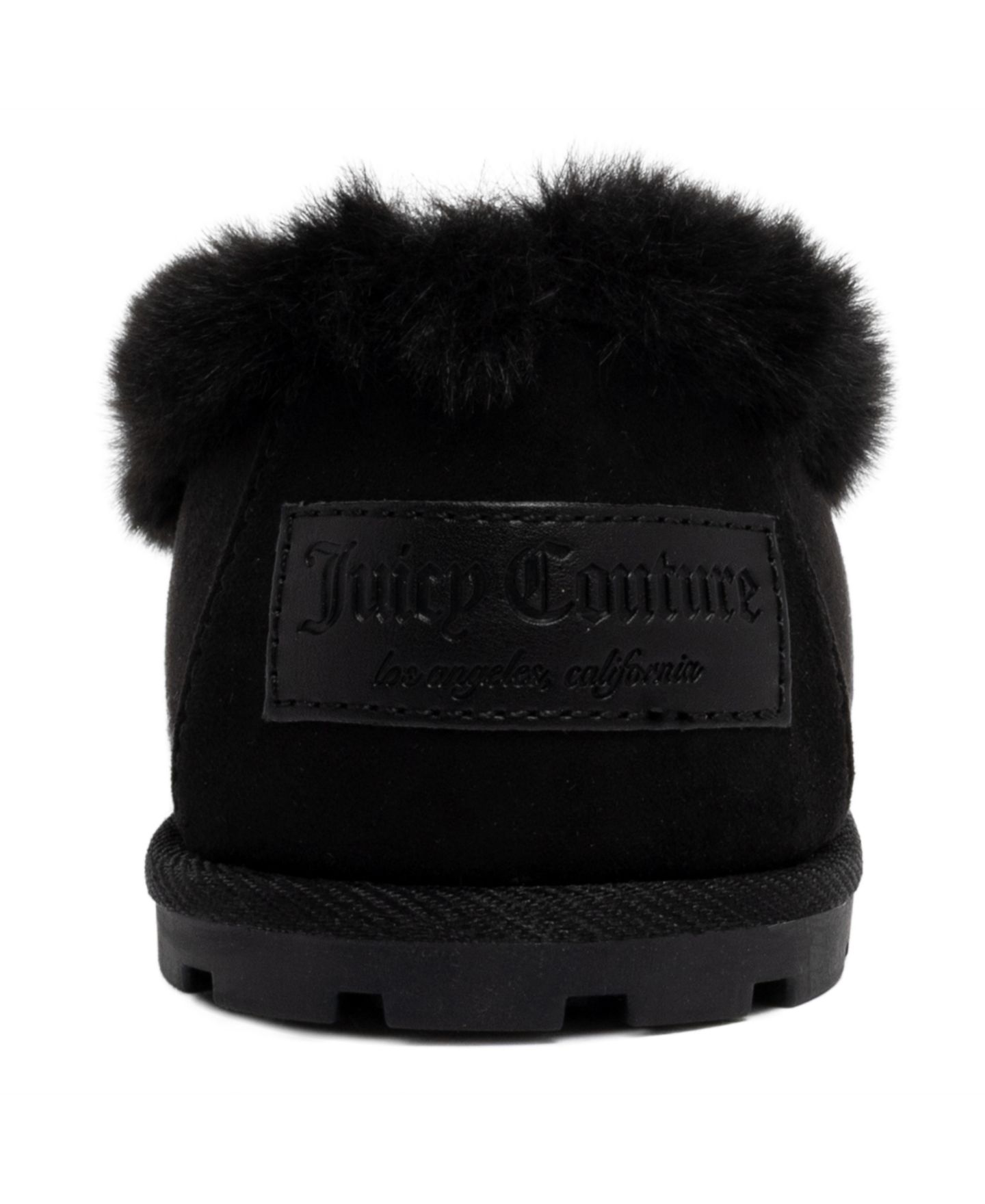 Женские балетки Juicy Couture Bobby Plush Round Toe Faux Suede Flats, цвет: Чёрный — фото 3