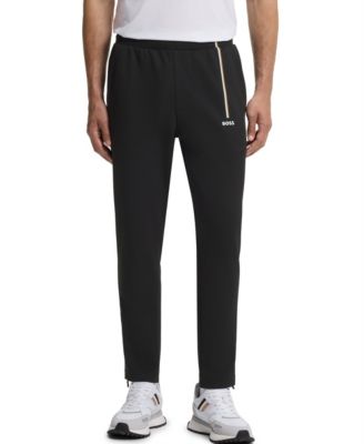 BOSS by Men's Spin Long Stretch Regular-Fit Gabardine Track Pants