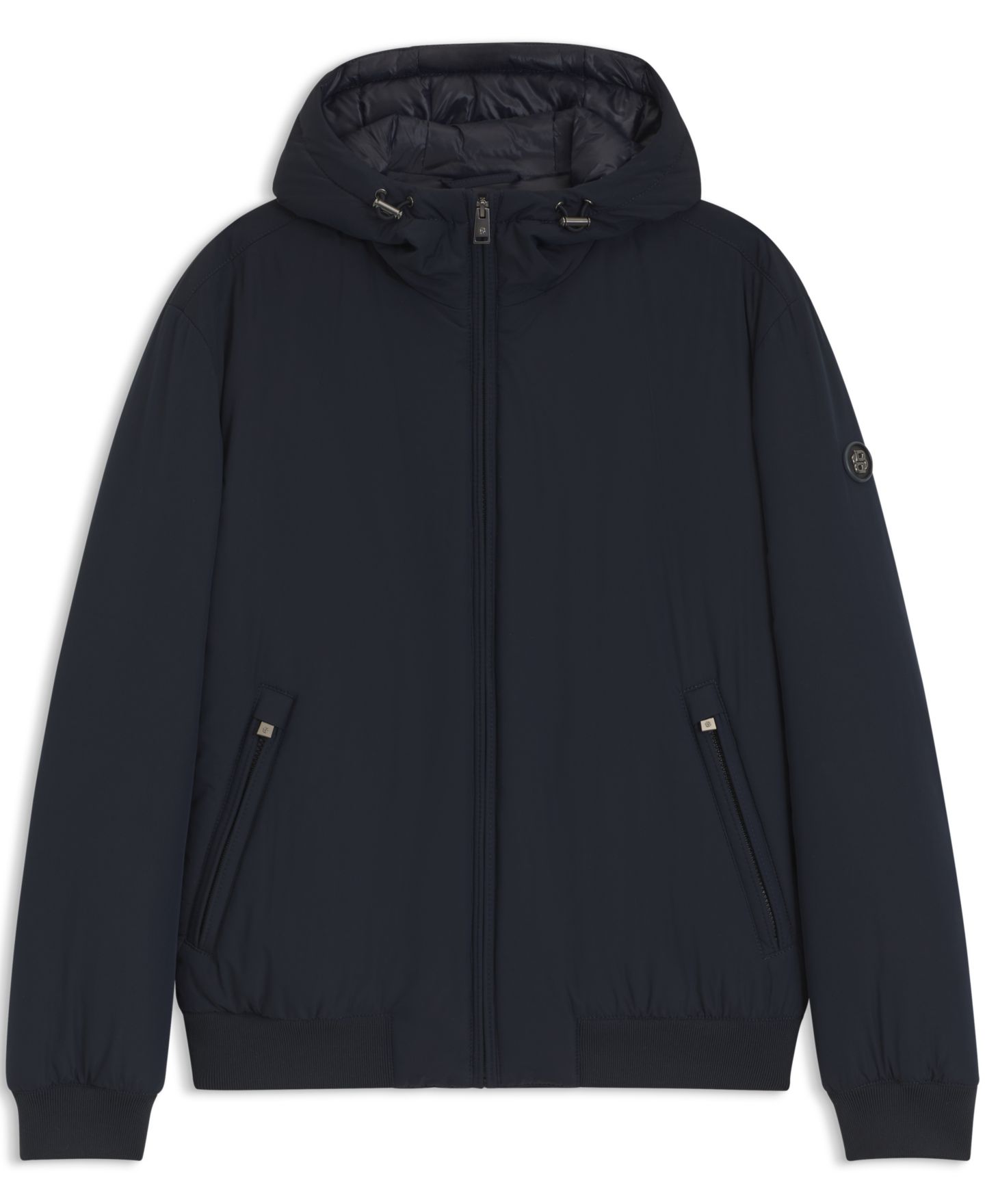 Мужские куртки BOSS by Hugo Boss C-Caniol Water-Repellent Padded Hooded, цвет: Тёмный синий — фото 3