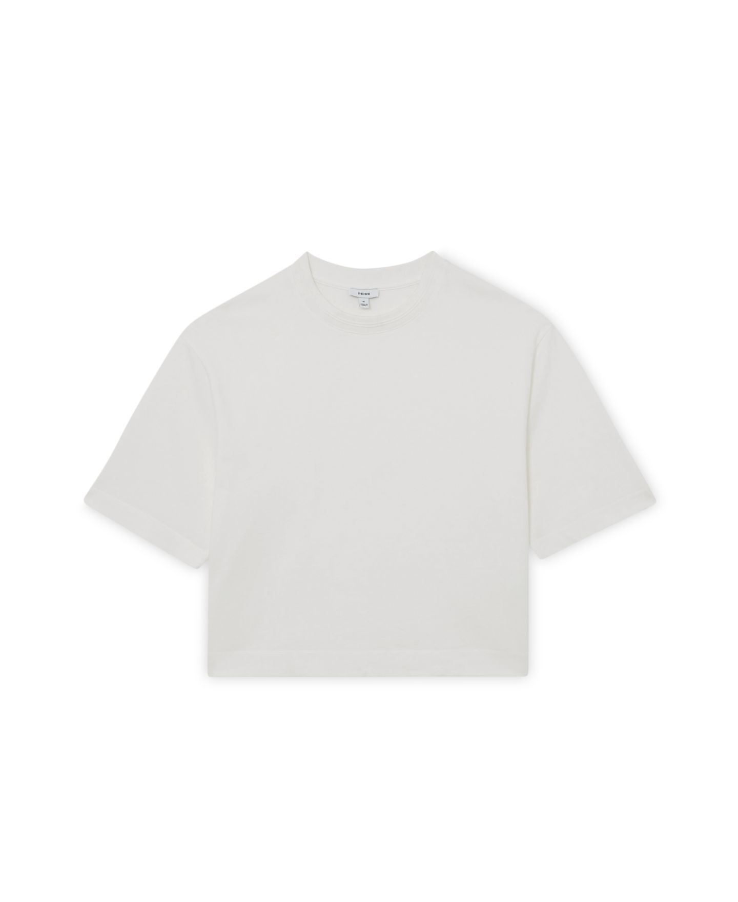 Женская футболка REISS Lara Short-Sleeve Cotton Crewneck, цвет: Белый — фото 5