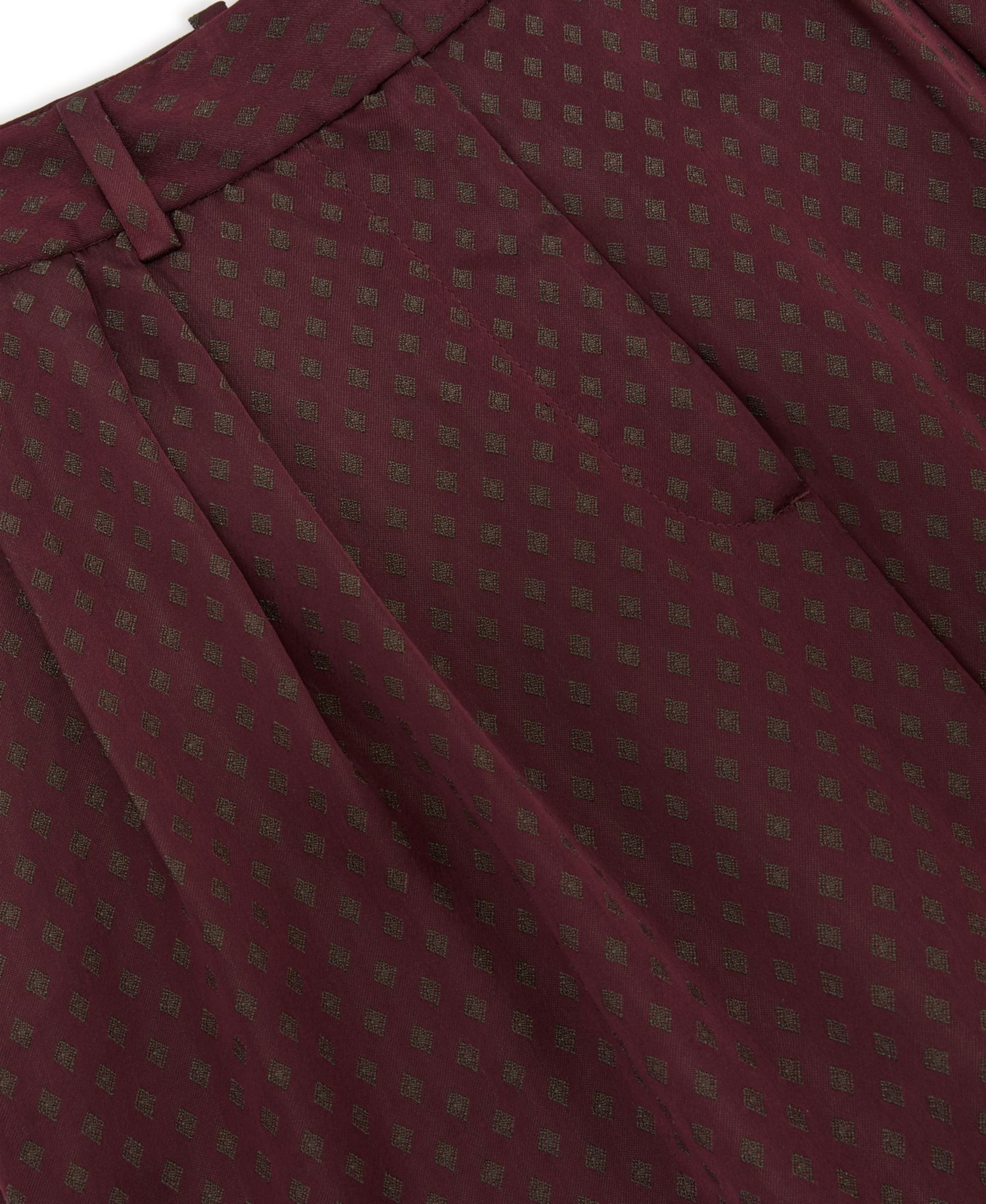 Women's Tilly Double-Pleat Wide-Leg Jacquard Pants