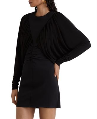 macy's black dresses with sleeves Women's Ruffle collection:long sleeve dresses