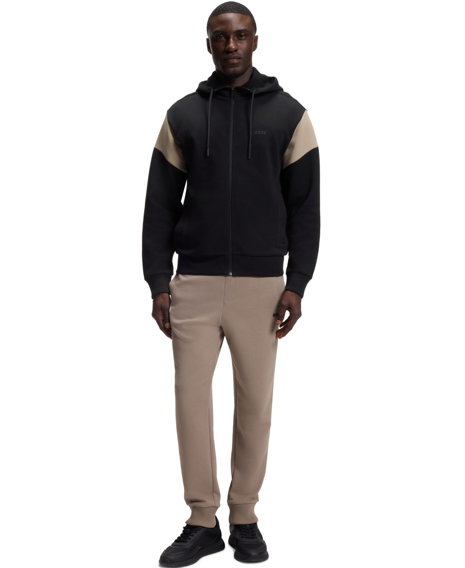 Men's Spacer Piqu&eacute; Regular-Fit Zip-Up Sweatshirt