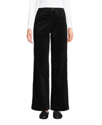 Petite High Rise Wide Leg Corduroy Pants