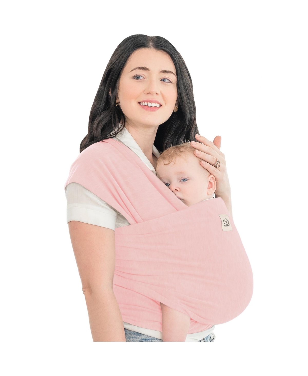 KeaBabies Original Baby Wraps Carrier, Baby Sling Carrier, Stretchy Infant Carrier for Newborn, Toddler - Dusty pink