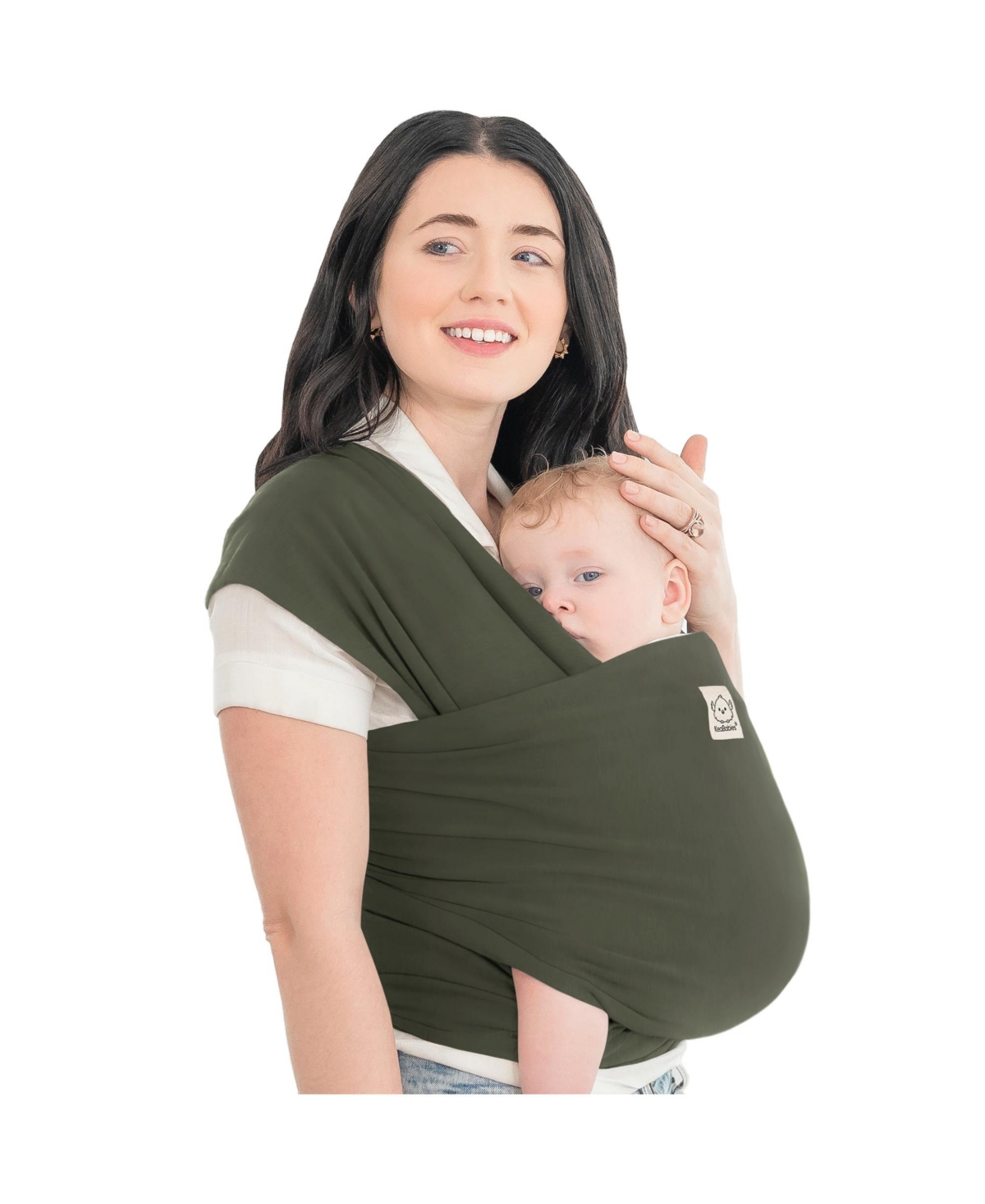 KeaBabies Original Baby Wraps Carrier, Baby Sling Carrier, Stretchy Infant Carrier for Newborn, Toddler - Forest