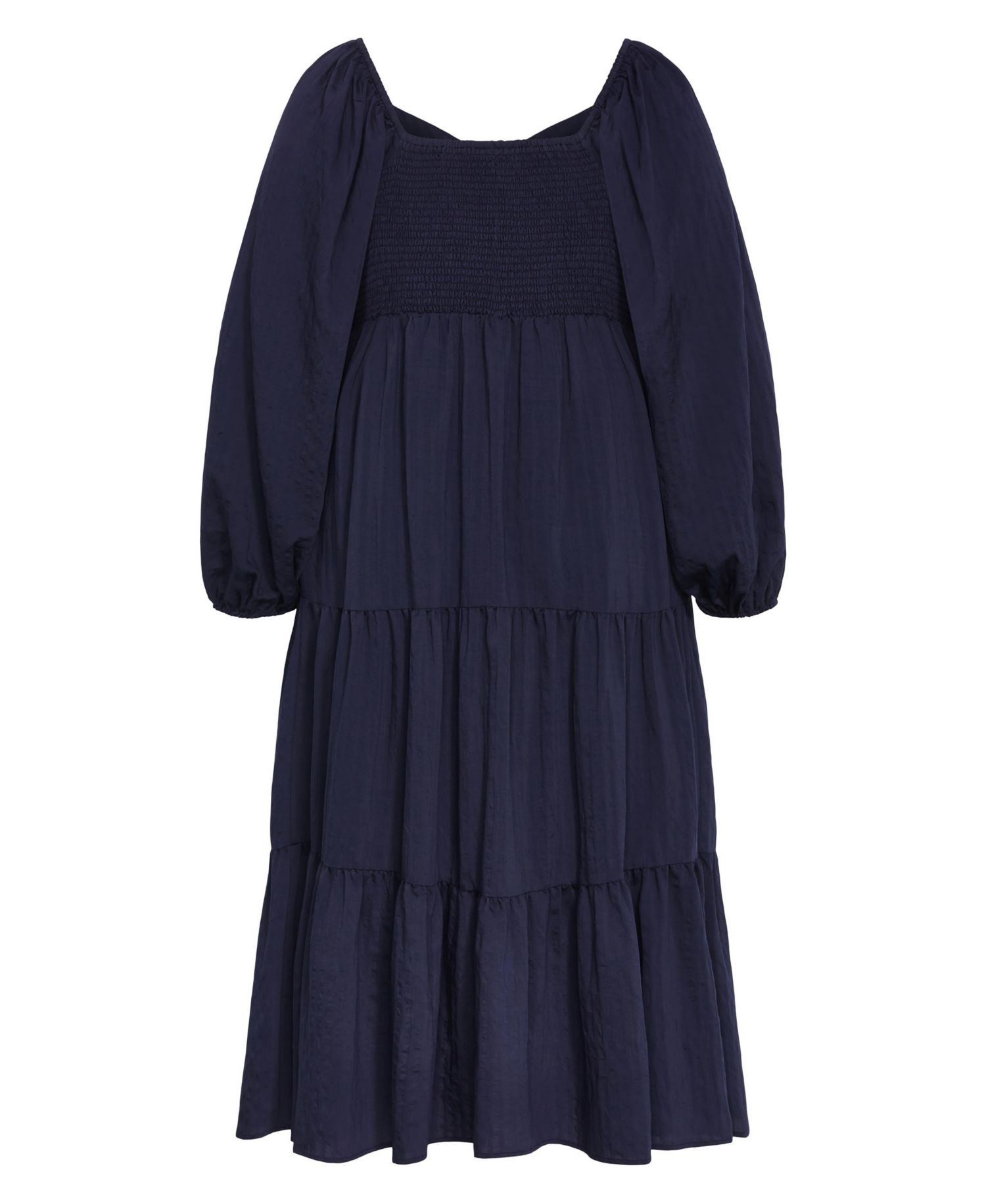 Plus Size Portia Long-Sleeve Tiered Maxi Dress