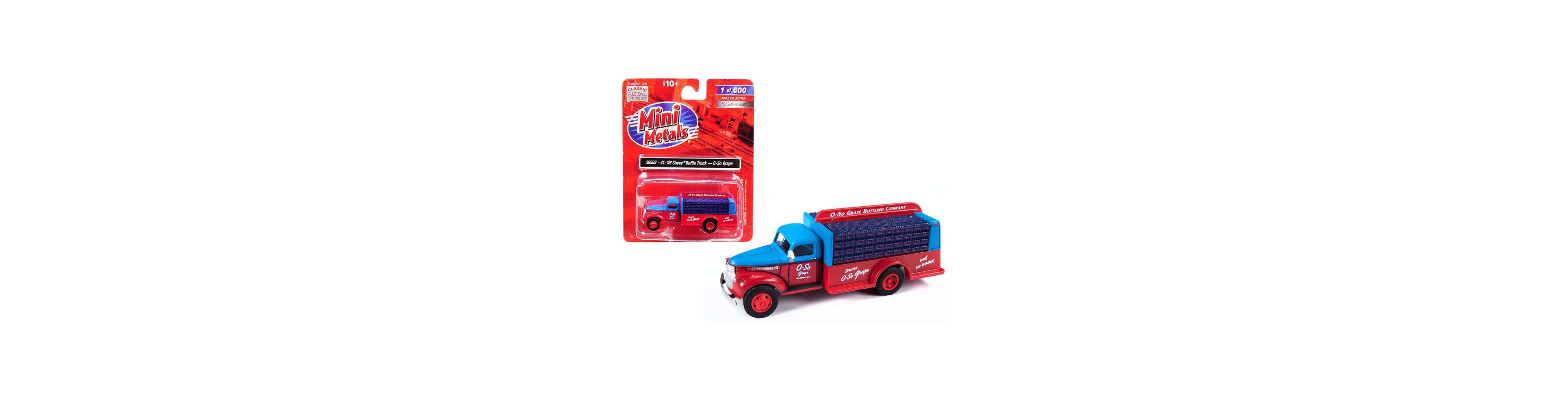 Classic Metal Works 1941-1946 Chevrolet Delivery Bottle Truck "O-So Grape" 1/87 Scale Model