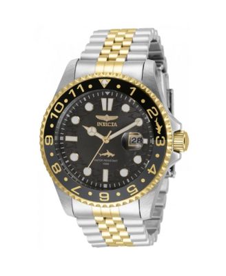 Men's Quartz Pro Diver 3 Hand Water-Resistant 100 Meters Gold/Stainless Steel Watch, 43mm