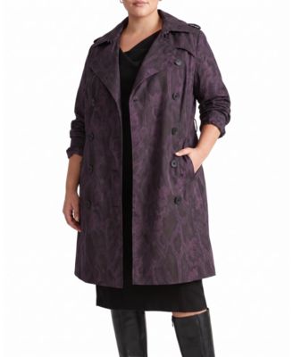 Plus Size Derjon Trench Coat