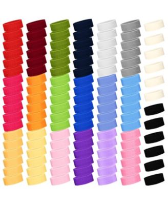Sports Elastic Headbands, 120-Piece Set