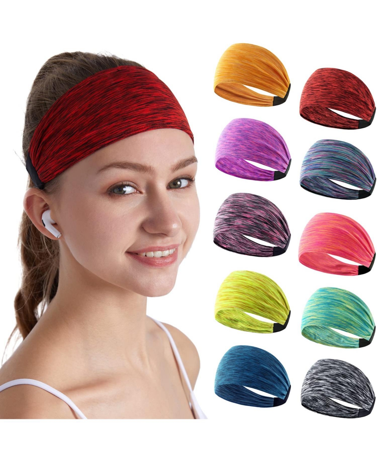 Furlihong Unisex Athletic Running Headbands - Default
