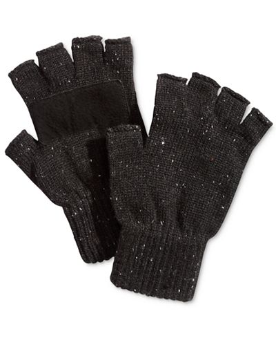 Ryan Seacrest Distinction Men's Donegal Fingerless Gloves, Only at Macy's