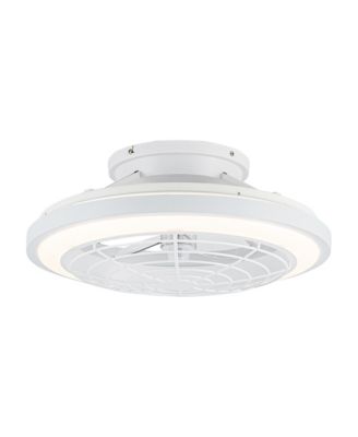 20 Modern Dimmable Enclosed Caged Ceiling Fan with Light and Remote