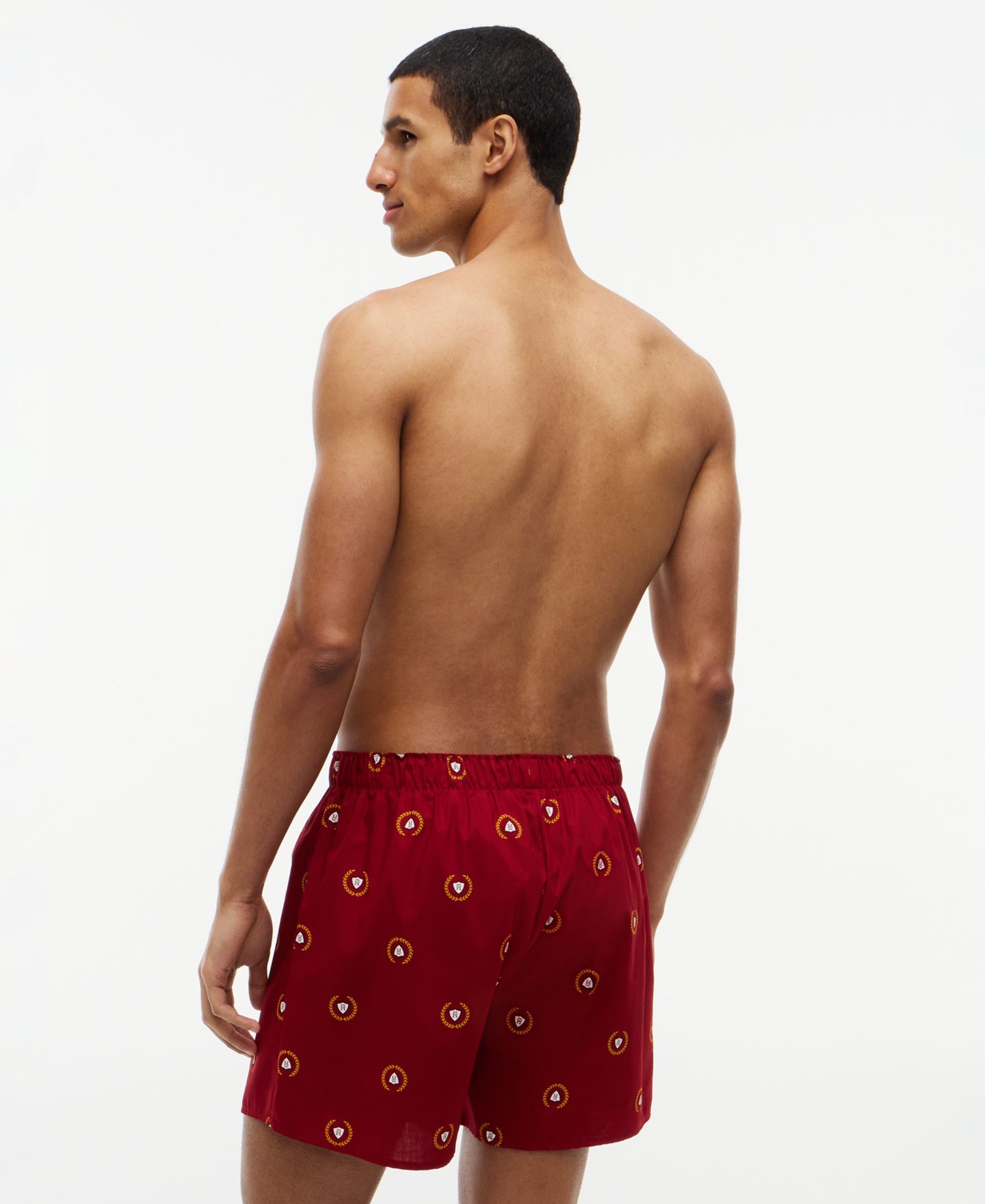 Мужские трусы Tommy Hilfiger Classics Cotton Woven Boxer Shorts, 3-Pack, цвет: Красный / Пустынный небесно-голубой — фото 7