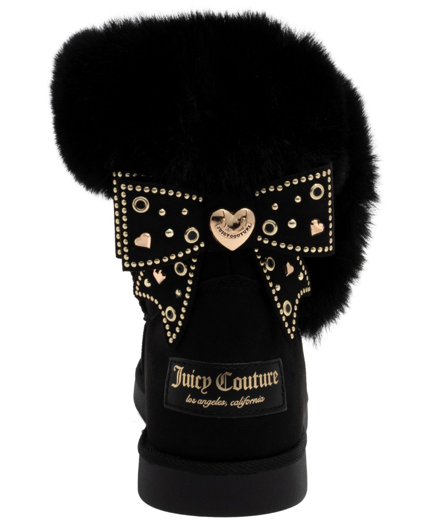 Женские ботинки Juicy Couture Kamper Studded-Bow Round Toe Ankle Booties, цвет: Чёрный — фото 3