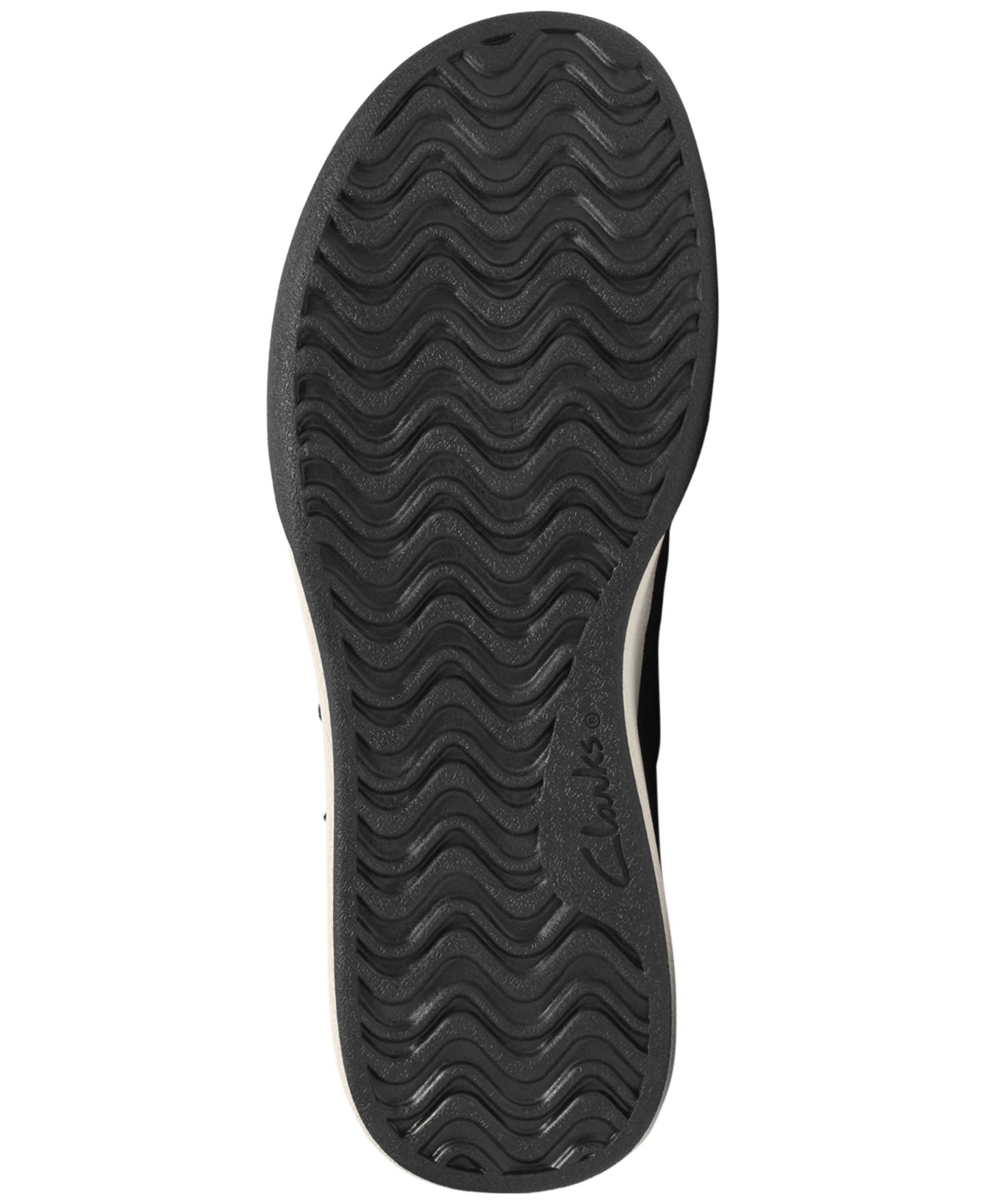 Женские сабо Clarks Aydria Ray Faux Fur Collar Round Toe Mules, цвет: Чёрный нубуковый — фото 5