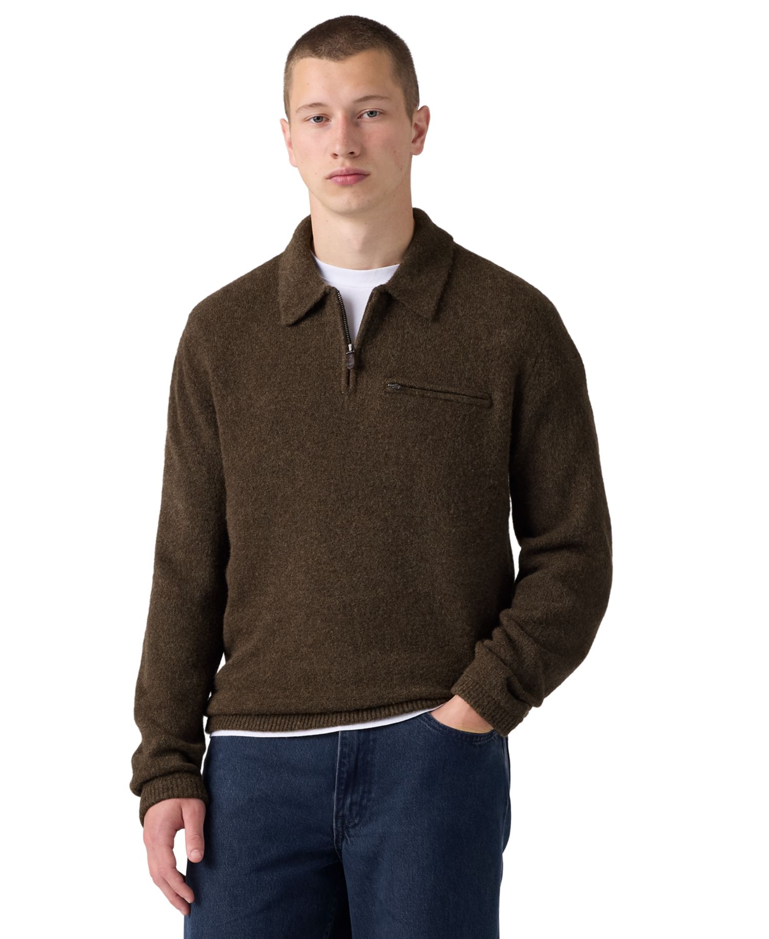 Men's Boulder Quarter-Zip Regular-Fit Sweater