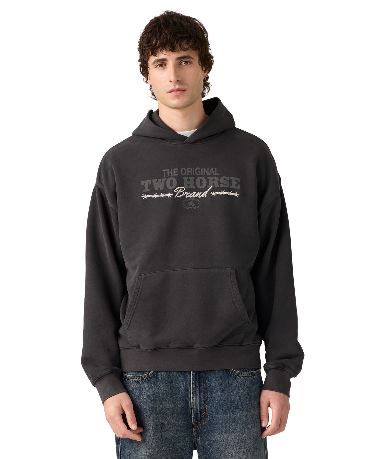 Men's Sunset Graphic Regular-Fit Cotton Pullover Hoodie