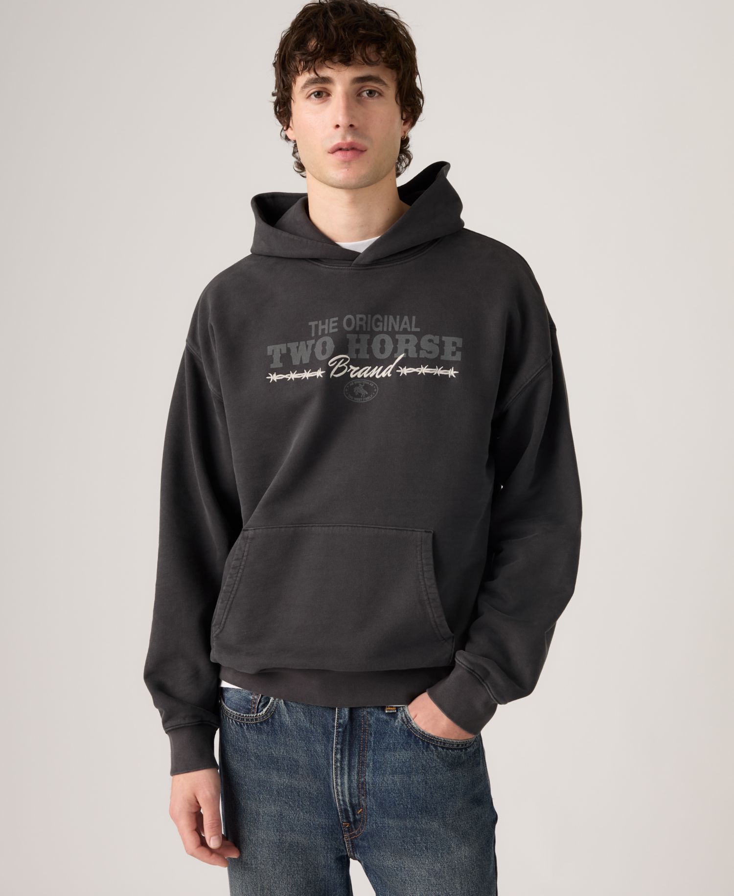 Men's Sunset Graphic Regular-Fit Cotton Pullover Hoodie
